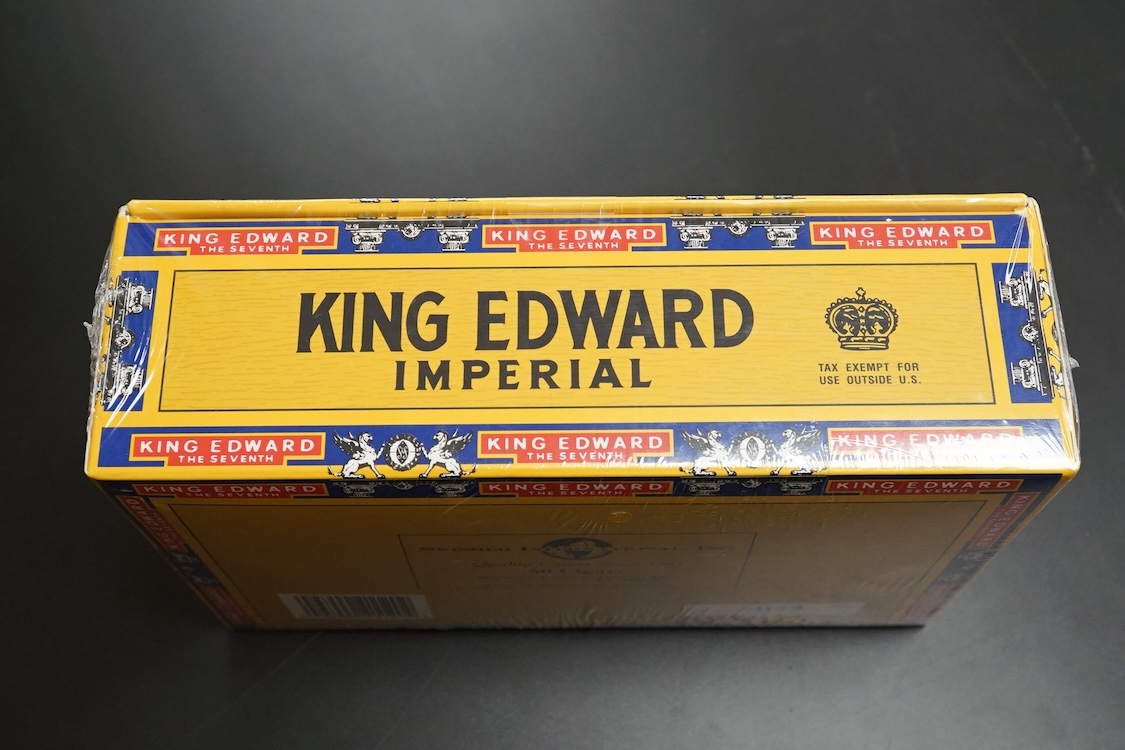 A sealed box of 50 King Edward cigars